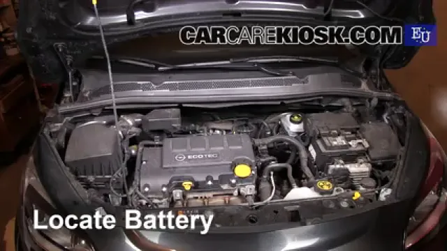 2015 Opel Corsa Enjoy 1.4L 4 Cyl. Turbo Batterie Changement